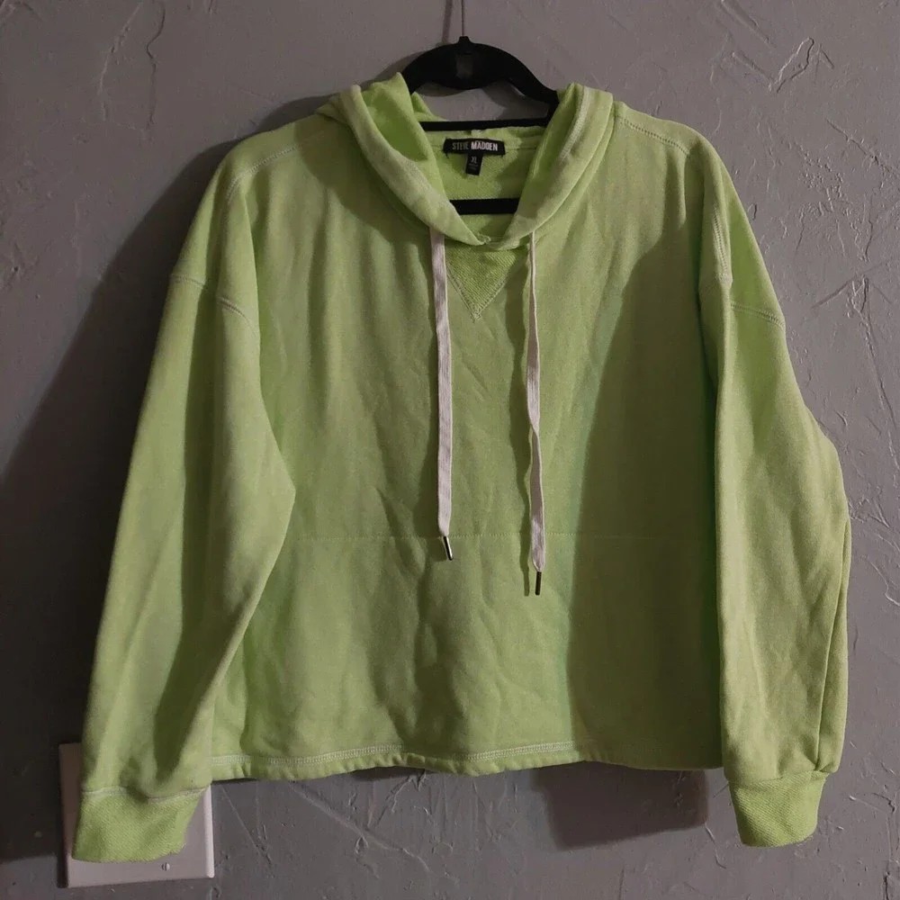 steve madden sweater Women's XL Green, Cotton And Polyester, Hoodie - Picture 1 of 6
